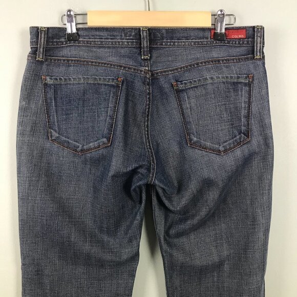 Colins Jeans 792 Regular Waist Wide Leg Flare Medium Wash Jeans | Size 30 - Picture 4 of 11